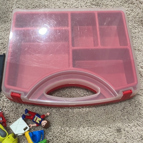 Playmobil go kart motorcycle racing set parts car’s characters & carrying case - Picture 4 of 7